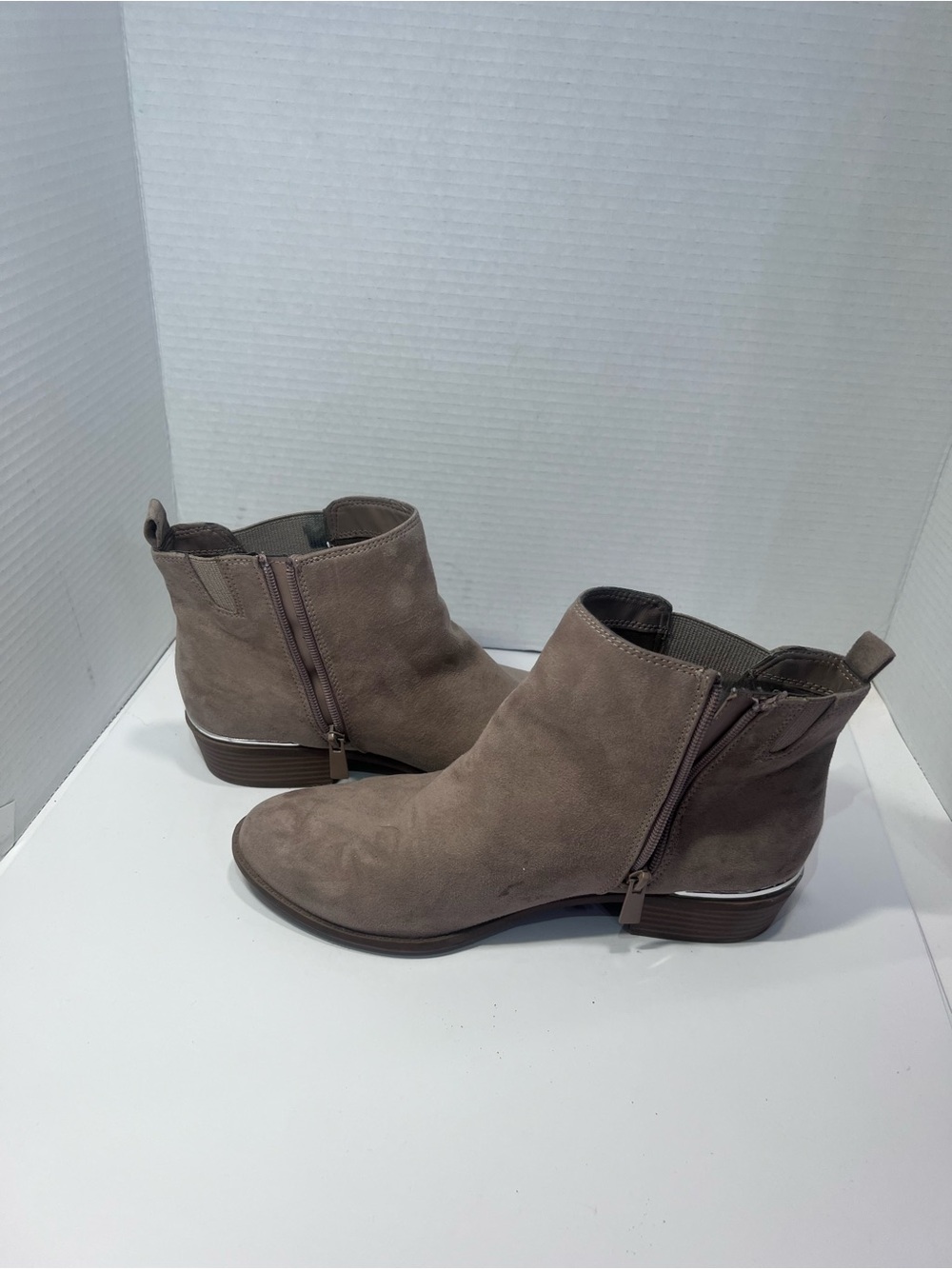 torrid Taupe Suede Chelsea Ankle Boots - Picture 5 of 6